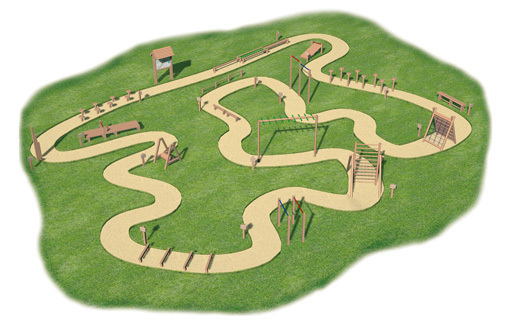 Imatge pels mitjans: Circuit gimnàstic forestal